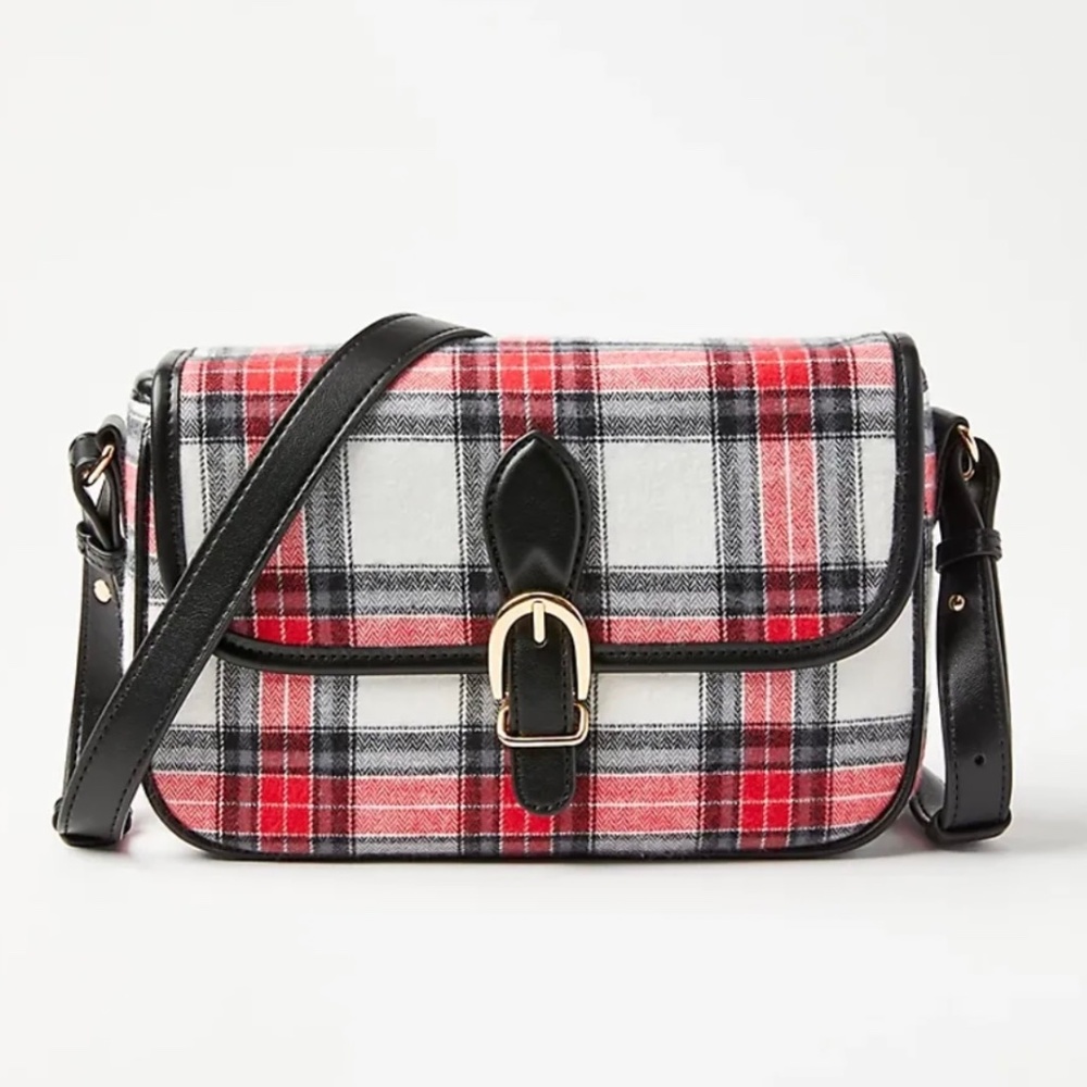 Plaid Camera Bag